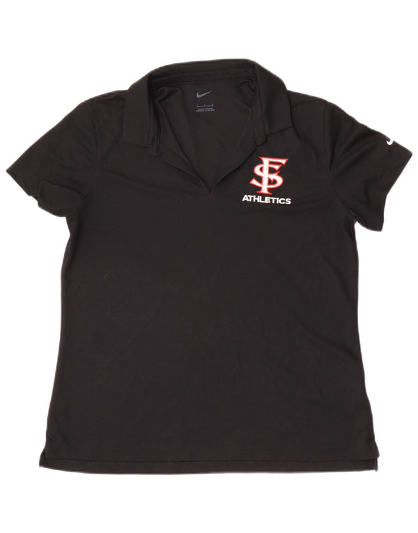 Tricou polo Nike San Francisco pentru femei UK 14 Poliester negru mare