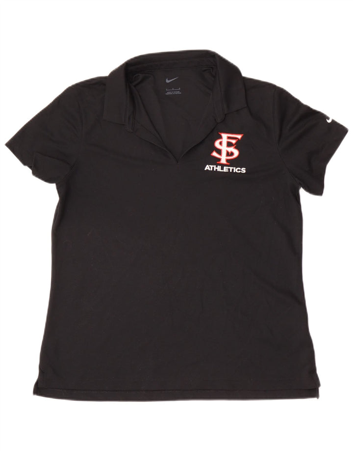 Tricou polo Nike San Francisco pentru femei UK 14 Poliester negru mare