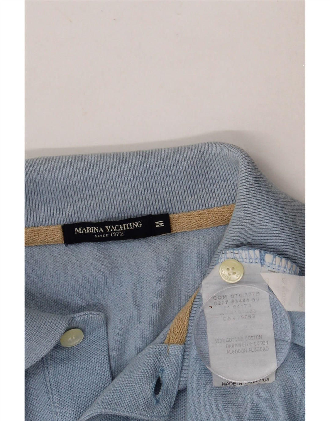 MARINA YACHTING Tricou polo pentru bărbați, bumbac albastru mediu