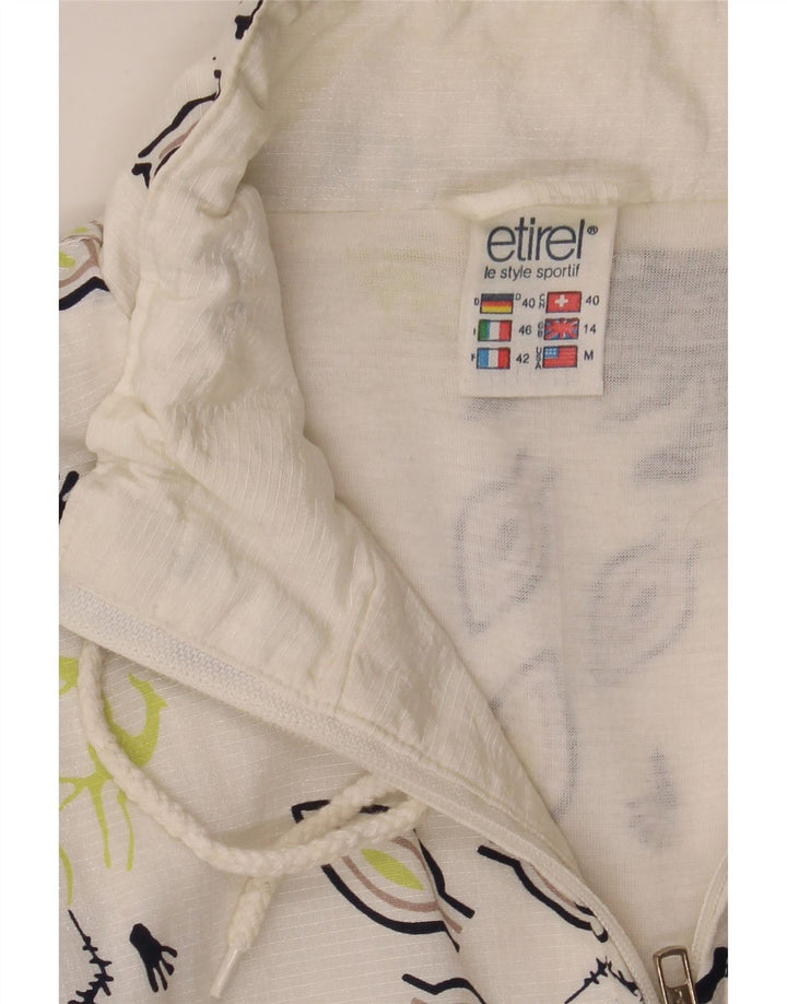 Jachetă de trening supradimensionată Etirel pentru femei UK 14 Medium White Floral