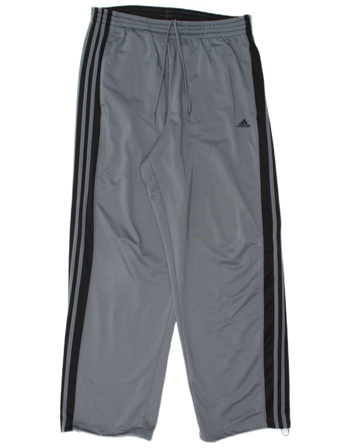 Pantaloni de trening ADIDAS pentru bărbați, mari, gri, blocuri de culoare
