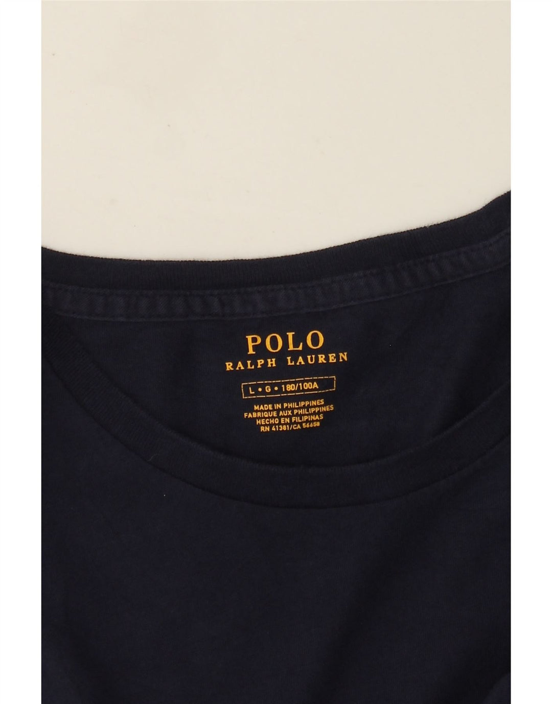 Polo Ralph Lauren Top grafic pentru bărbați cu mânecă lungă, mare, bleumarin