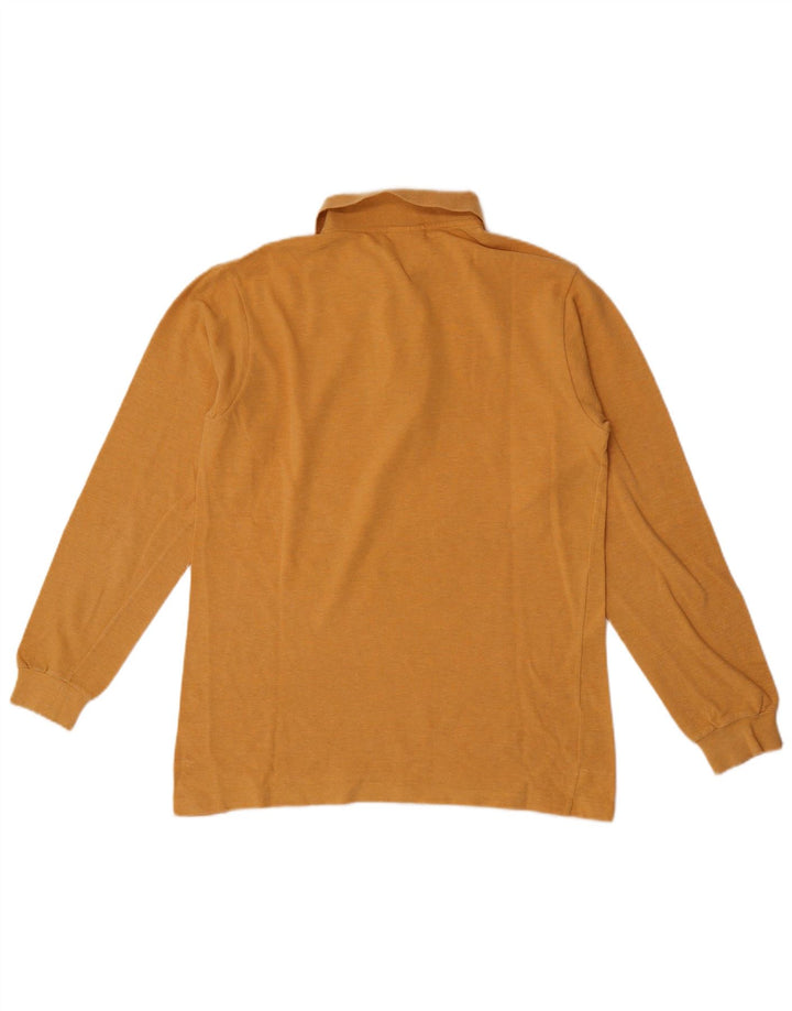 Tricou polo pentru bărbați cu mânecă lungă LACOSTE Mărimea 4 portocaliu mediu