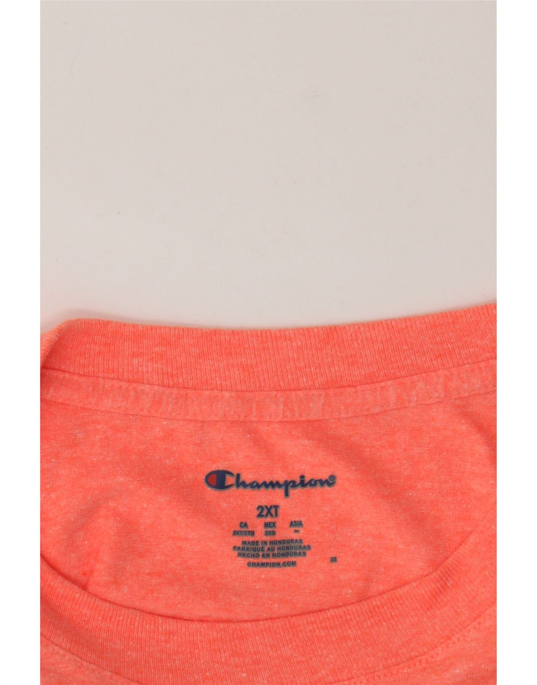 Tricou crop pentru femei CHAMPION Top UK 20 2XL Orange Flecked