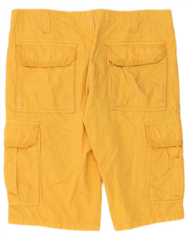 Pantaloni scurți cargo pentru bărbați Rifle W33, bumbac galben mediu