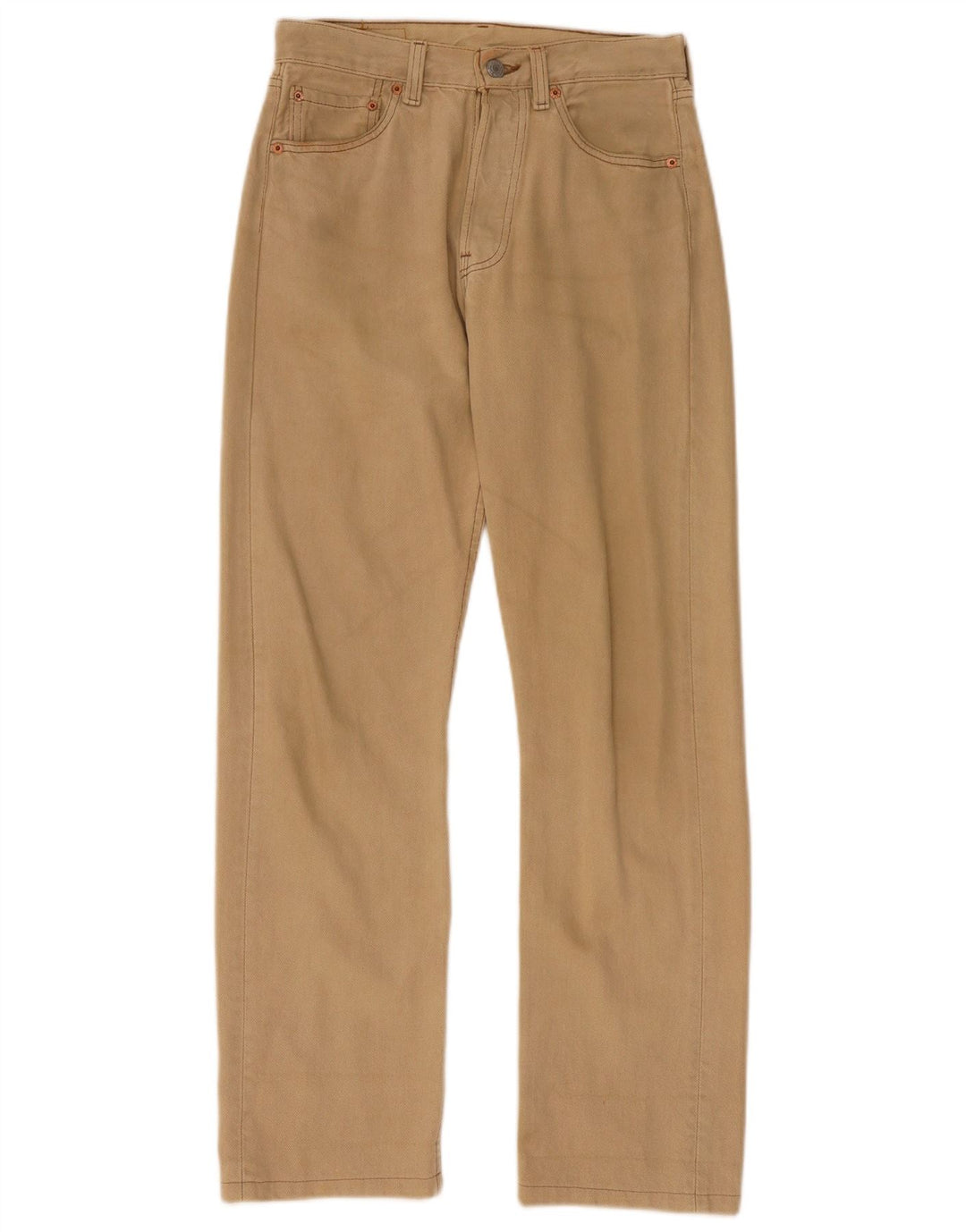 Blugi drepti pentru bărbați Levi's 501 W28 L30 bej