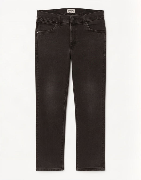 Blugi pentru bărbați Wrangler Larston Slim Tapered W34 L29, bumbac negru