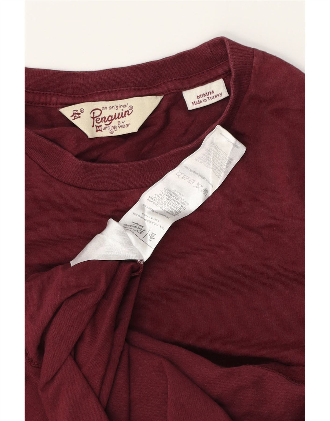 PENGUIN Tricou Bărbați Top Medium Burgundy Bumbac