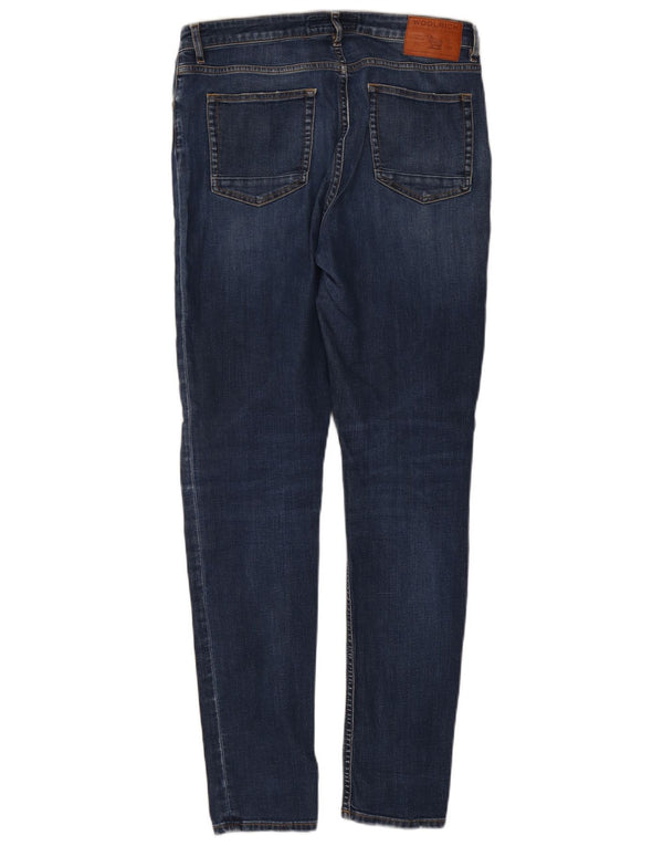 Blugi subțiri pentru femei Woolrich W31 L30 bumbac bleumarin
