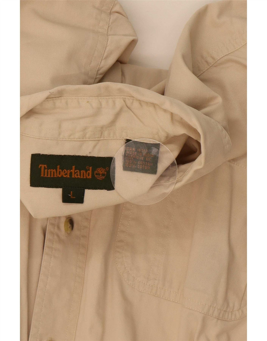 Cămașă pentru bărbați Timberland, mare, bej, bumbac