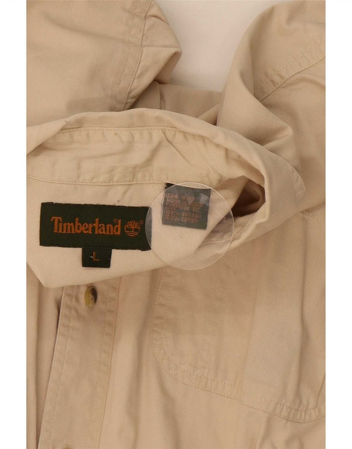 Cămașă pentru bărbați Timberland, mare, bej, bumbac