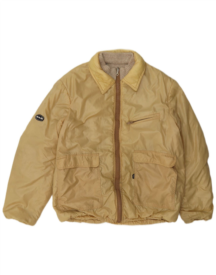 Bomber reversibilă vintage pentru bărbați UK 36 Bej mic