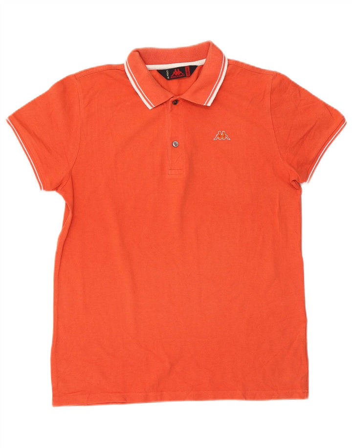 Tricou polo pentru bărbați Kappa portocaliu mediu