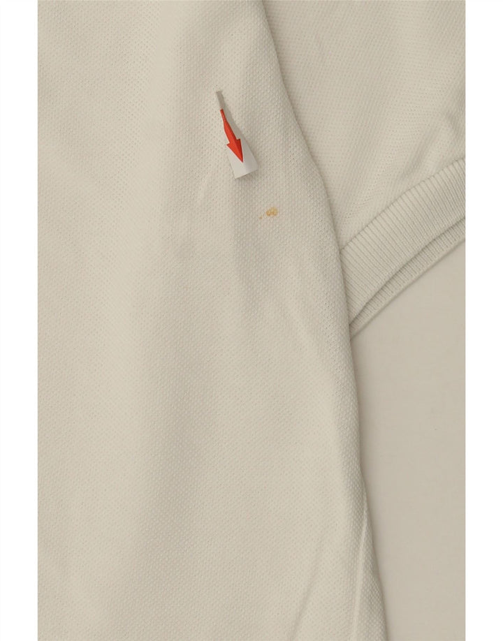 Tricou polo pentru bărbați LACOSTE Mărimea 3 Bumbac alb mic