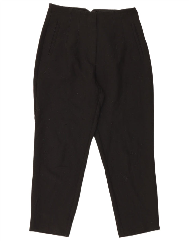 Pantaloni de costum conici pentru femei Zara L30 L27 Poliester negru
