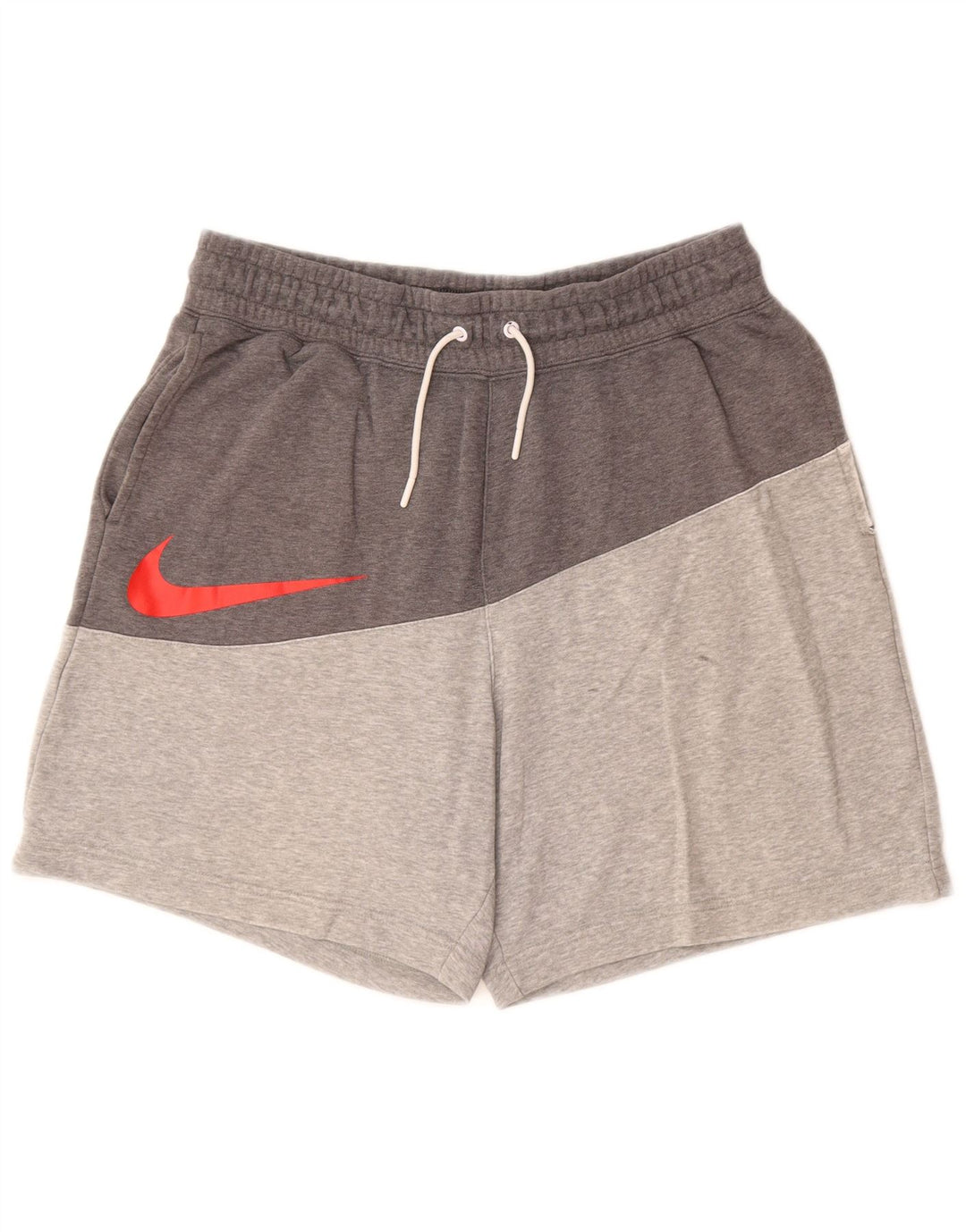 Pantaloni scurți sport pentru bărbați NIKE, mari, gri, bumbac color bloc