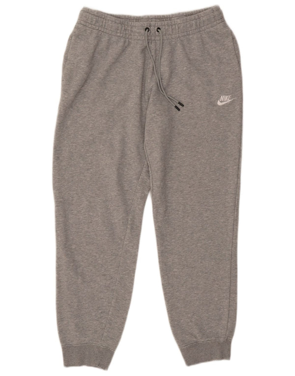 Pantaloni de trening pentru femei NIKE Pantaloni de jogging UK 14, bumbac cu pete gri mediu
