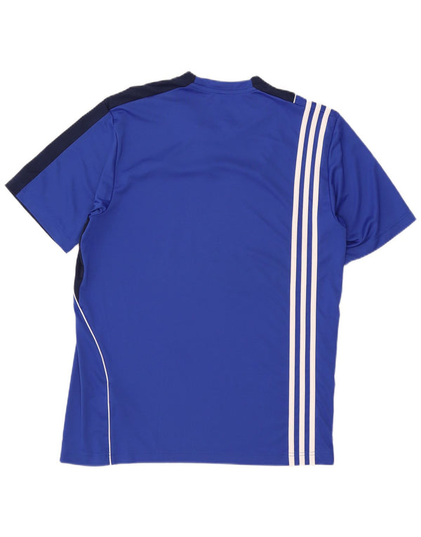Tricou cu grafic Climalite Adidas pentru bărbați Top UK 42/44 Large Blue Colorblock