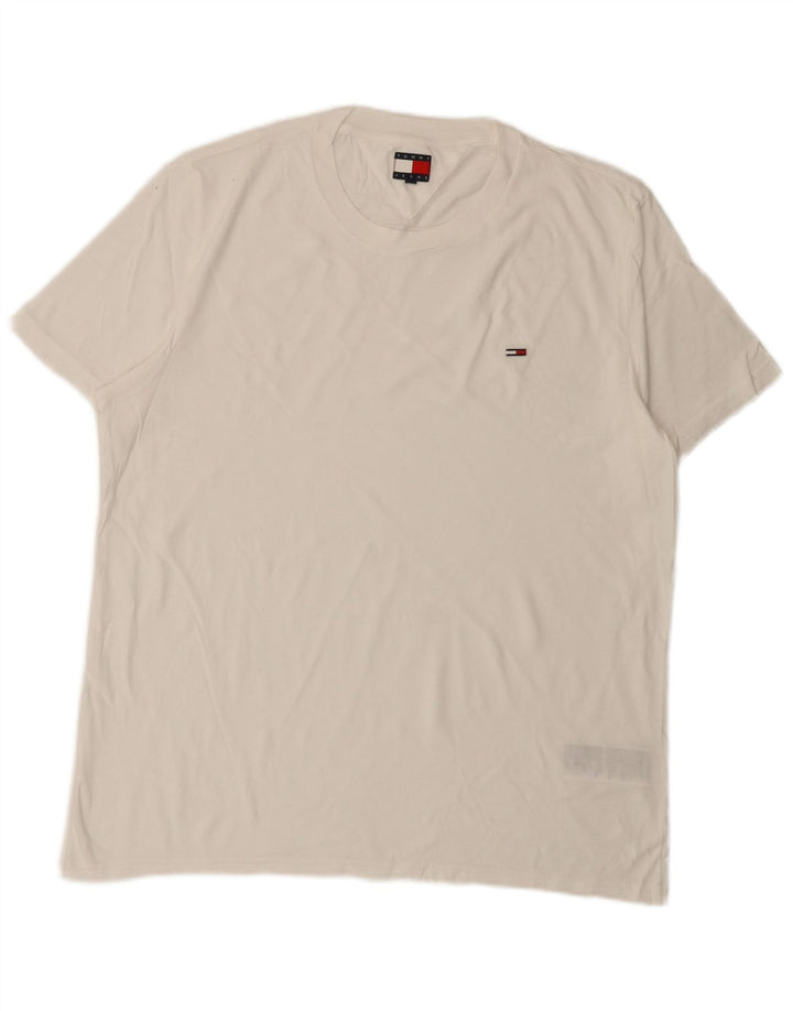 Tricou pentru bărbați Tommy Hilfiger Top 2XL Bumbac alb