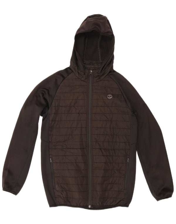 Jack & Jones jachetă bomber cu glugă pentru băieți 13-14 ani, neagră