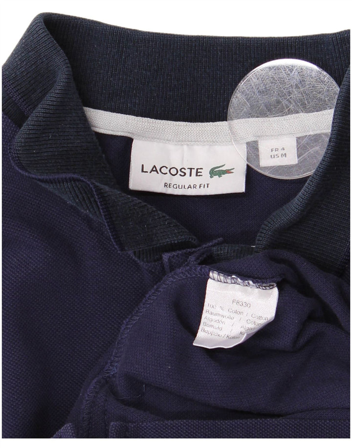 Tricou polo LACOSTE pentru bărbați, cu formă regulată, mărimea 4, bumbac bleumarin mediu