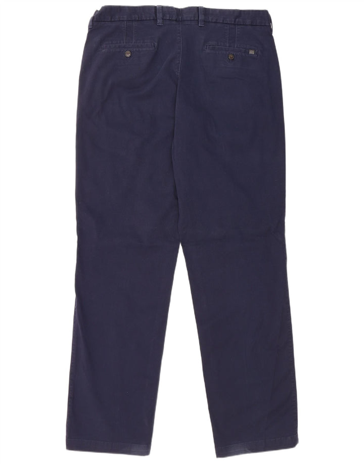 Pantaloni chino pentru bărbați Marks & Spencer, Blue Harbour, L38 L33, bumbac bleumarin