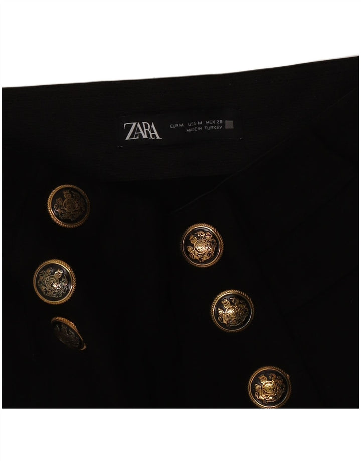 Pantaloni tăiați pentru femei Zara Mediu L28 L25 Negri