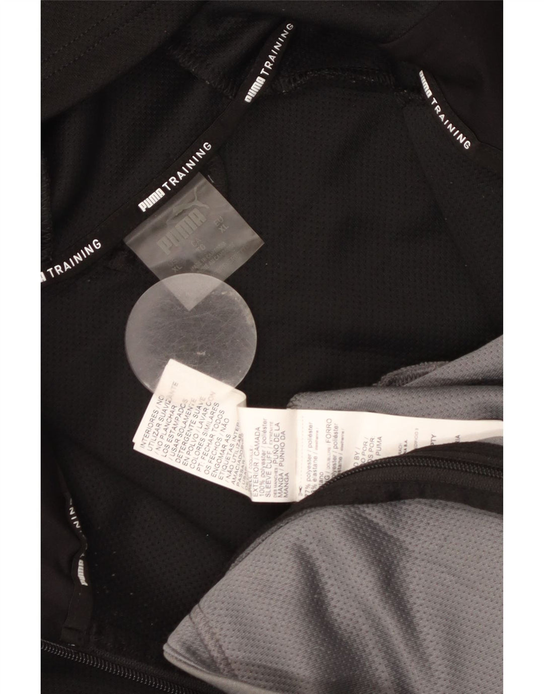 Pulover Puma pentru bărbați, cu fermoar, XL, poliester color bloc