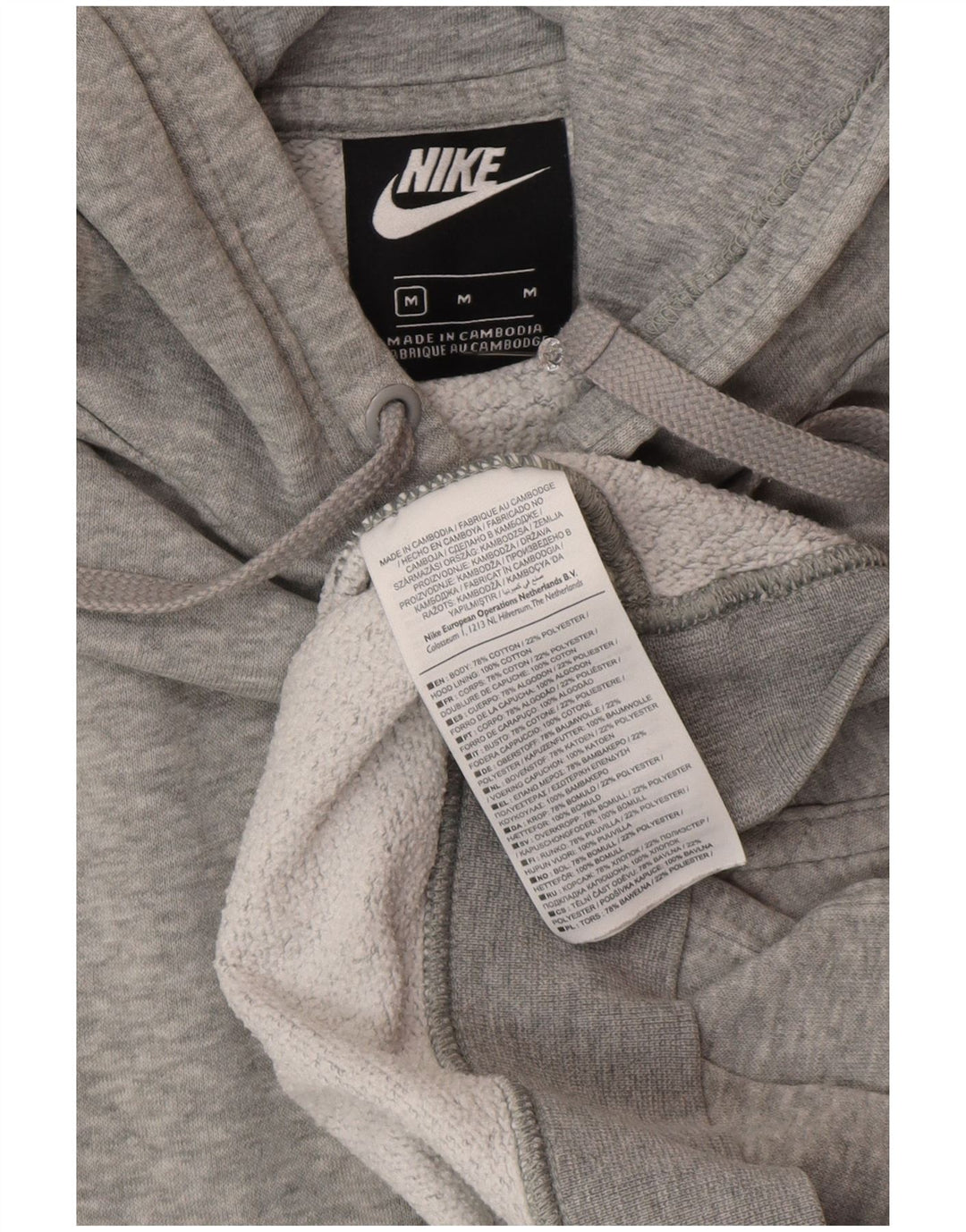 Pulover Nike pentru bărbați, bumbac, gri mediu