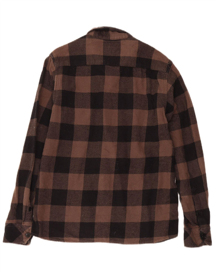 Cămașă de flanel pentru bărbați Dickies, din bumbac maro vichy