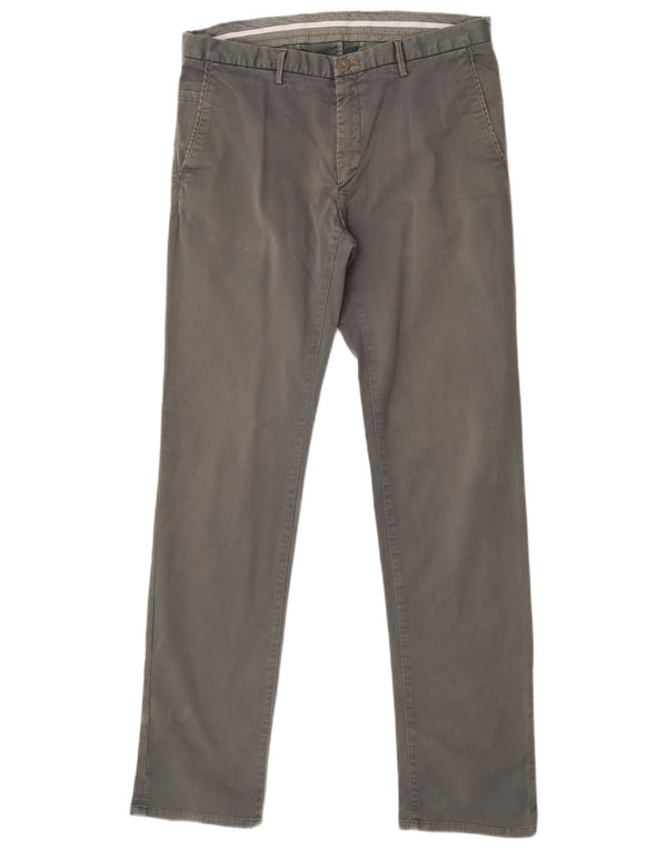 Pantaloni chino Massimo Dutti pentru bărbați, cu tăiere obișnuită, EU 42 Large W34 L32 Verde