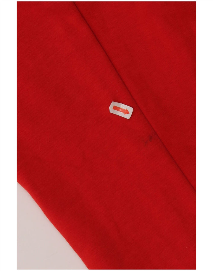 Pulover Nike Graphic Zip pentru bărbați, bumbac mare, roșu