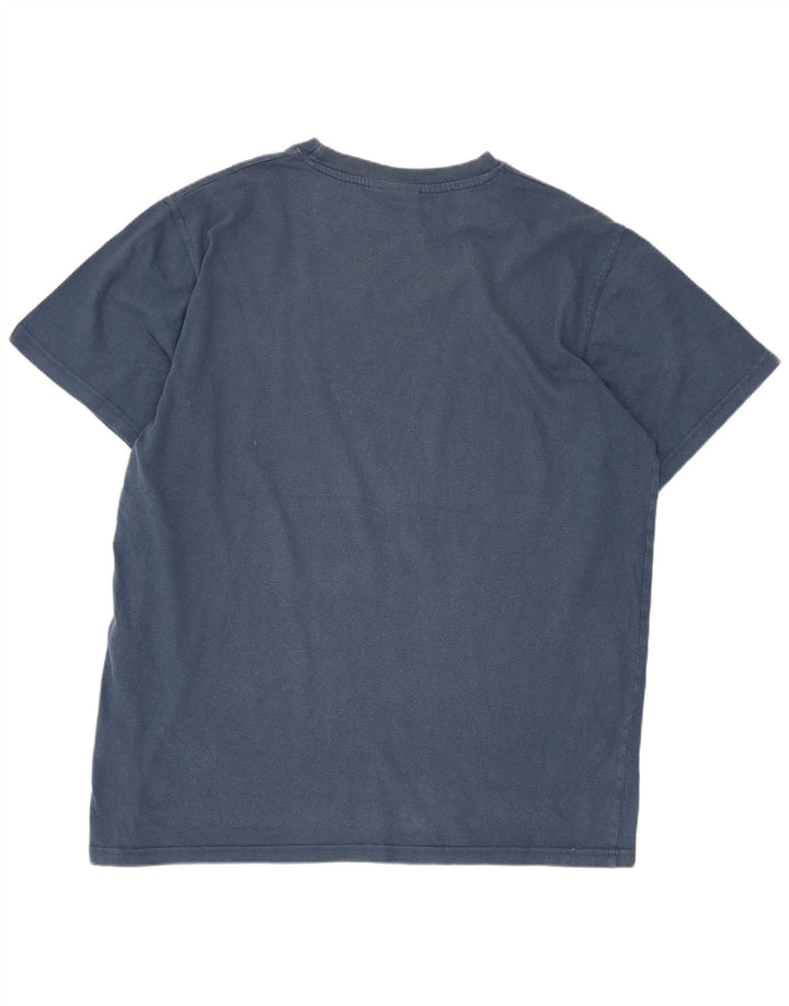 Tricou grafic pentru bărbați Weird Fish Top mare, albastru, bumbac