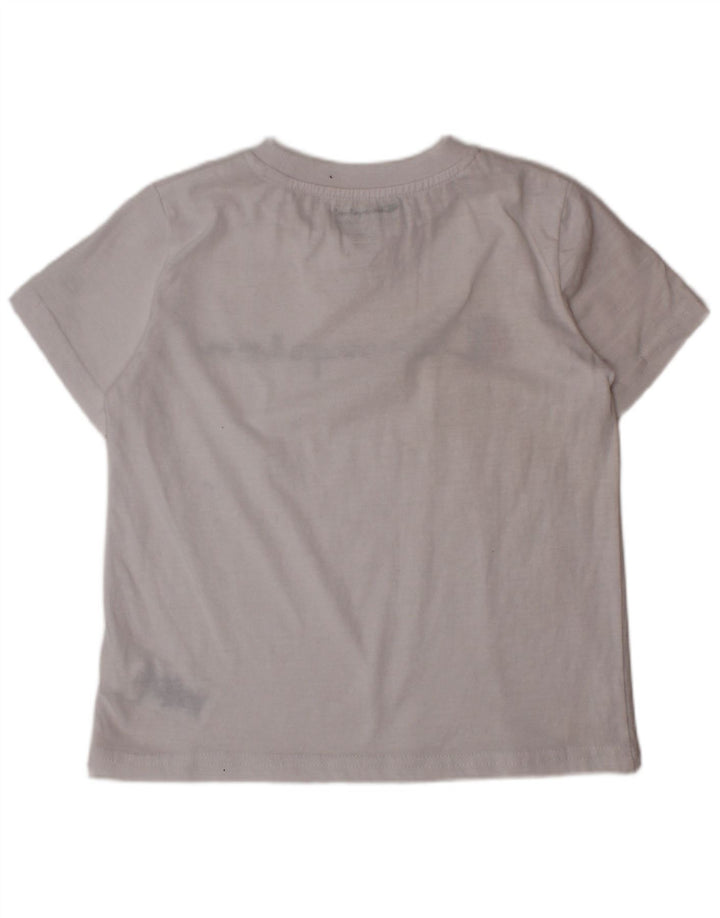 Tricou grafic CHAMPION Băieți Top 4-5 Ani Bumbac Alb