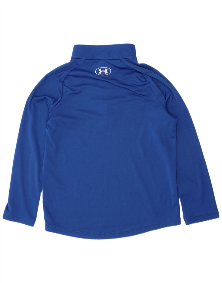Trening Under Armour Boys Zip Neck Pullover Top 6-7 ani XS Albastru