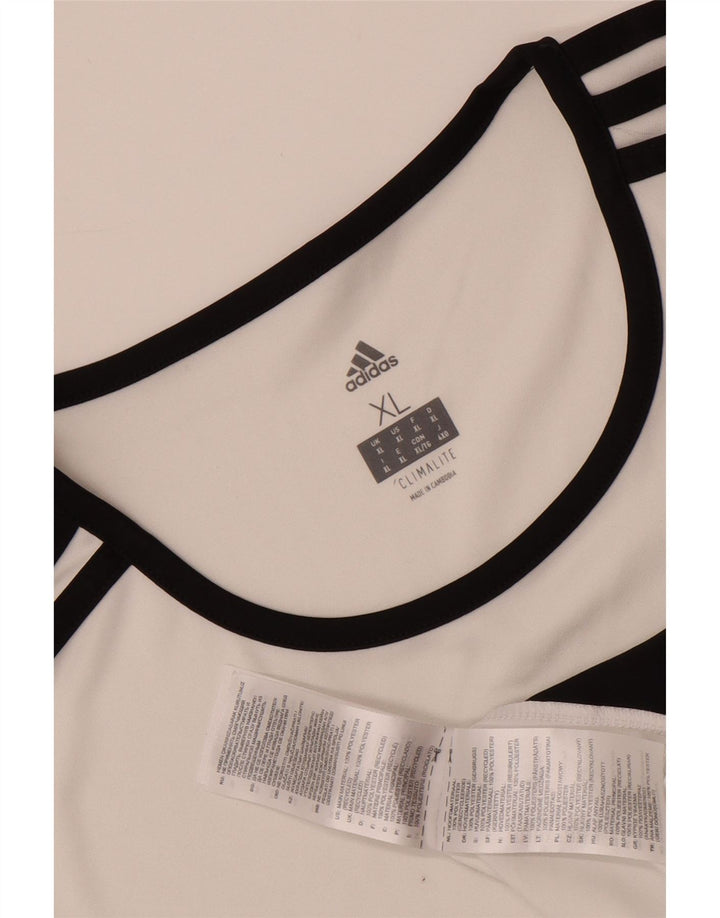 Tricou ADIDAS Climalite pentru bărbați Top XL Poliester alb