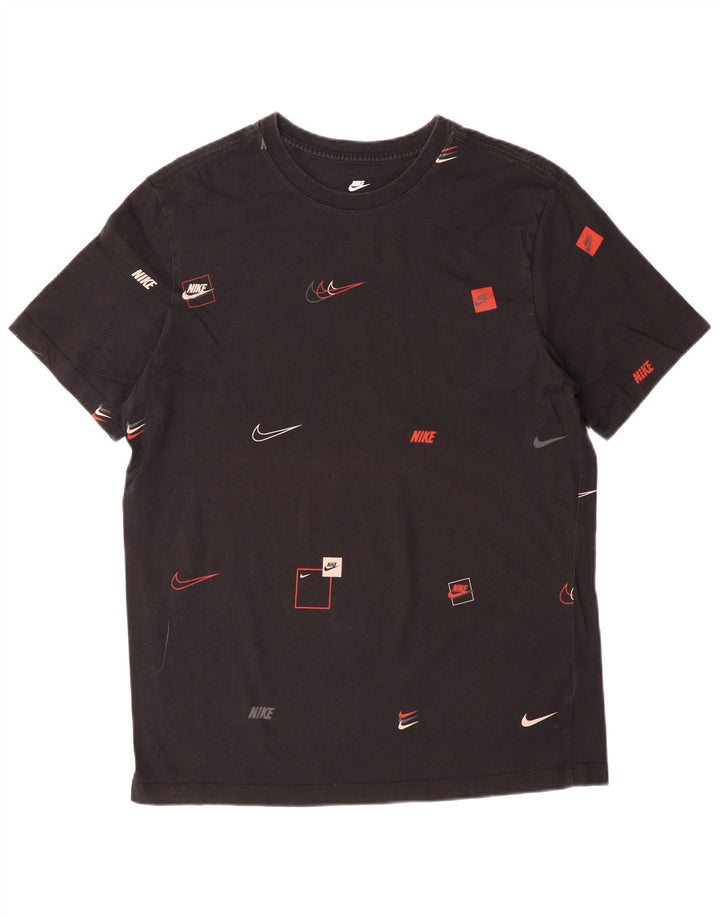 Tricou grafic pentru bărbați NIKE Top mediu negru