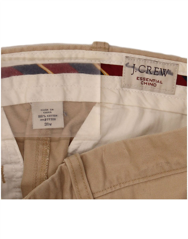 Pantaloni chino drept bărbați J. CREW L31 L34 bumbac bej
