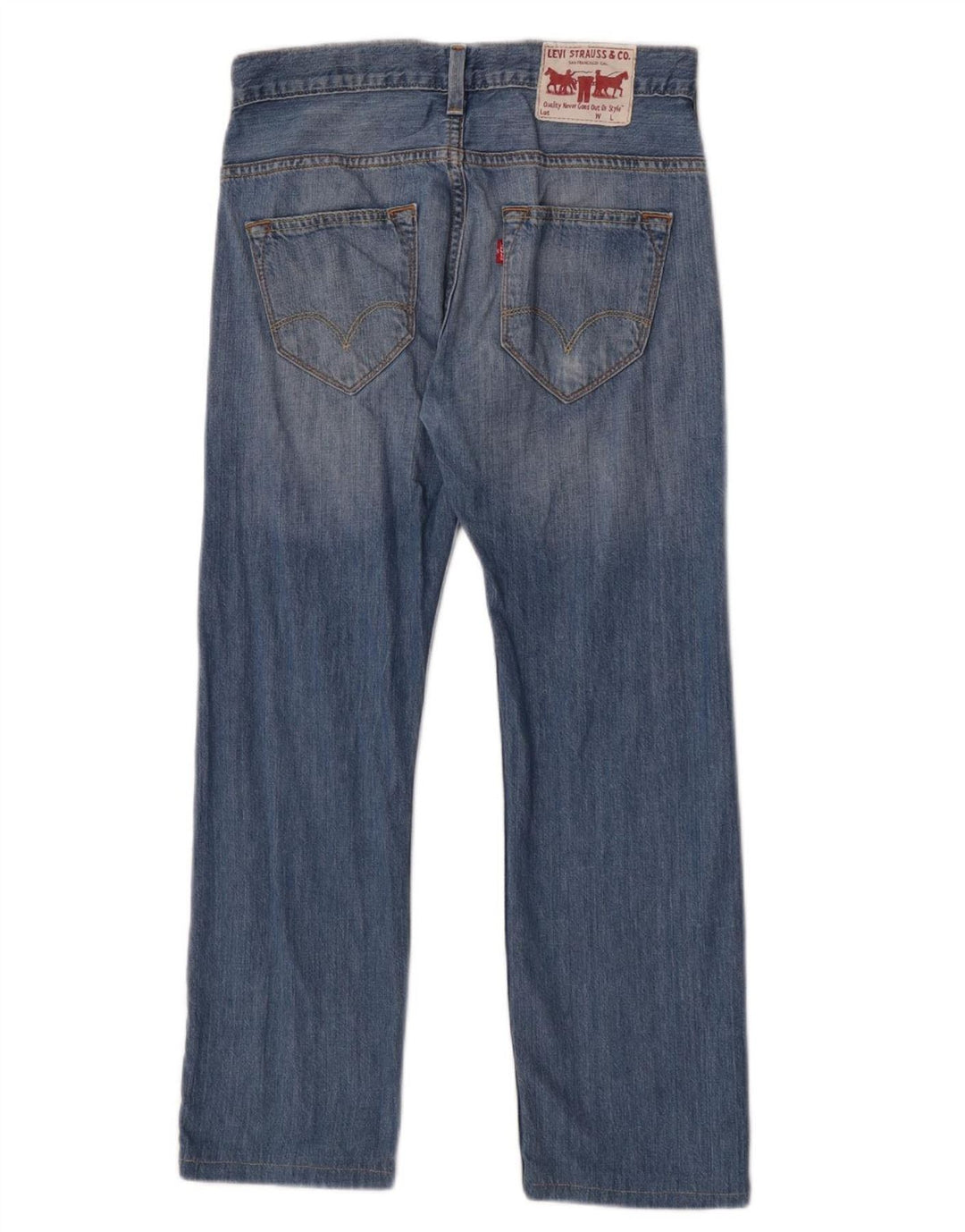 Blugi drepti pentru femei Levi's W28 L26 Albastru
