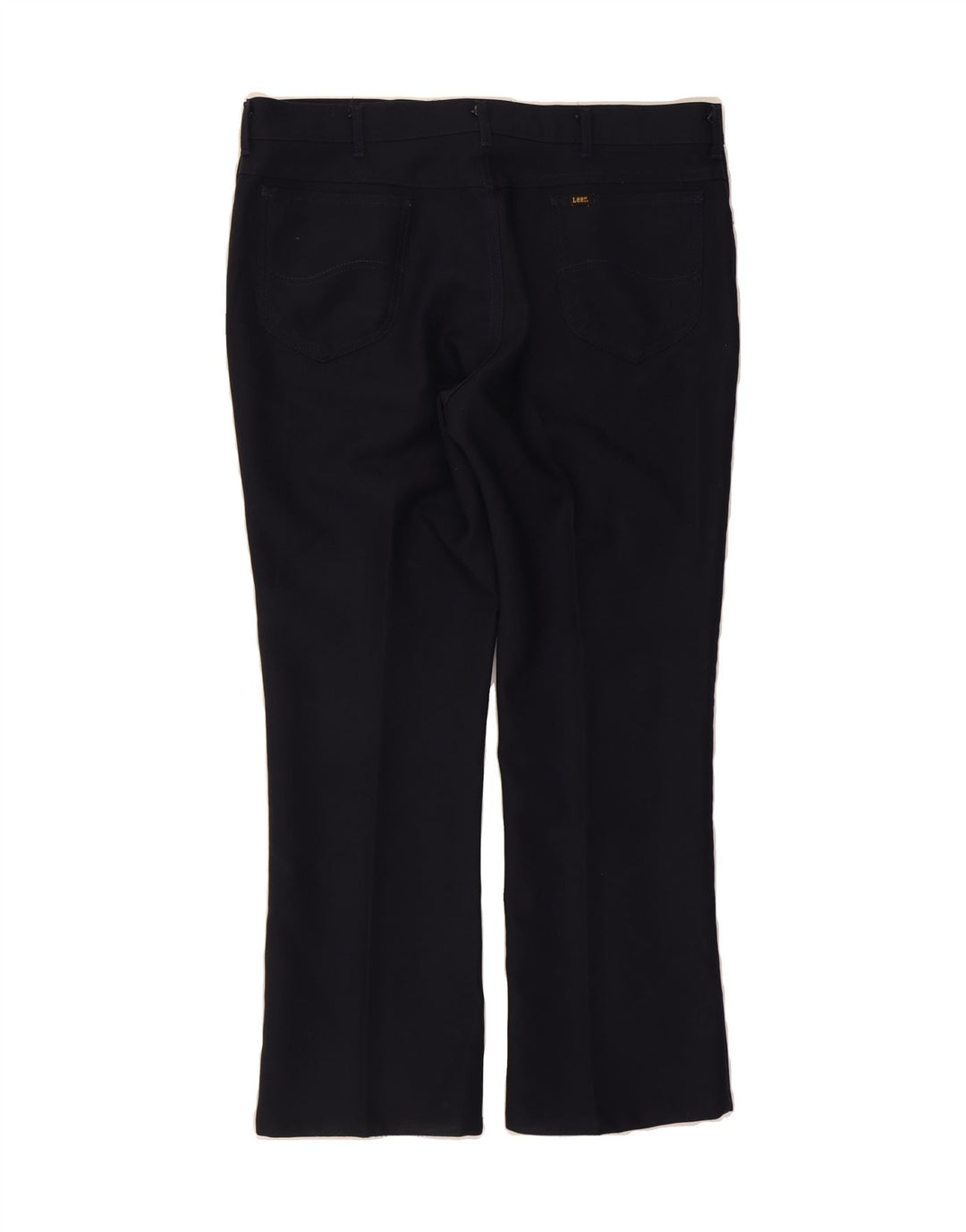 LEE Mens Bootcut Casual Trousers W40 L32 Navy Blue Polyester Vintage Lee and Second-Hand Lee from Messina Hembry 