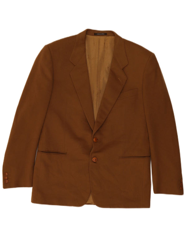 YVES SAINT LAURENT Jachetă pentru bărbați cu 2 nasturi IT 52 XL Lână maro