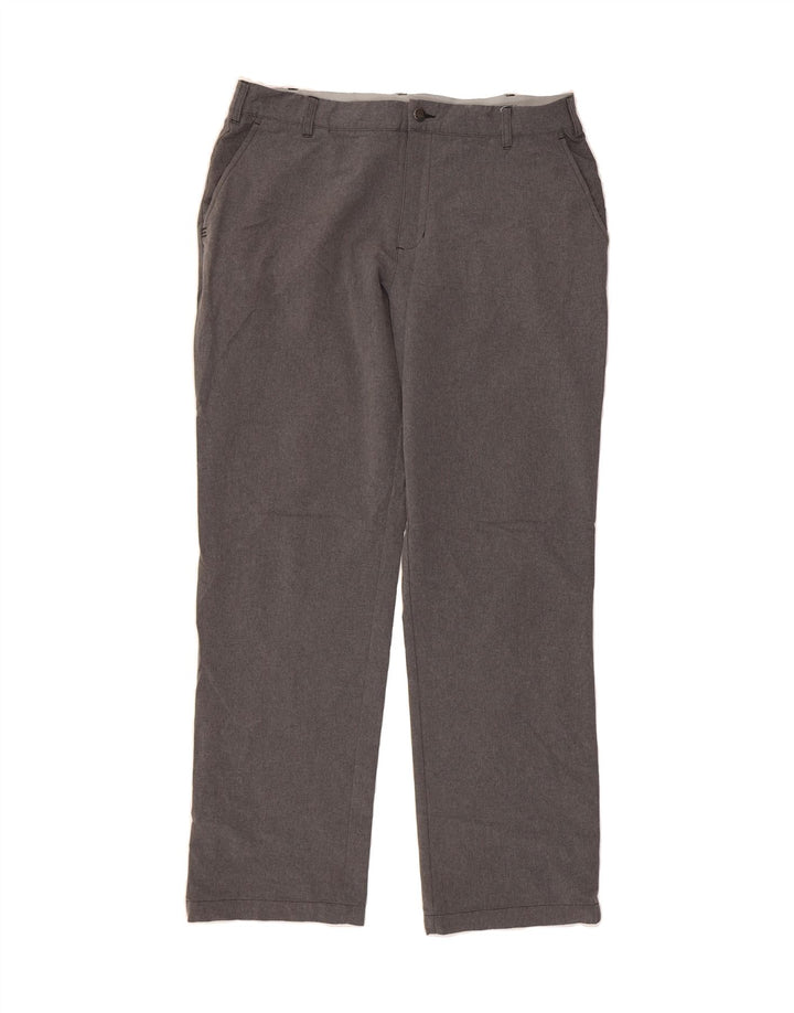 ADIDAS Mens Straight Chino Trousers W36 L32 Grey Polyester Vintage Adidas and Second-Hand Adidas from Messina Hembry 