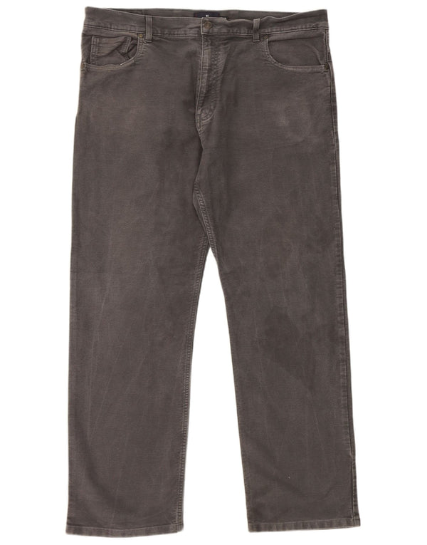 Marks & Spencer Pantaloni casual drepti pentru bărbați Blue Harbour W40 L31 gri