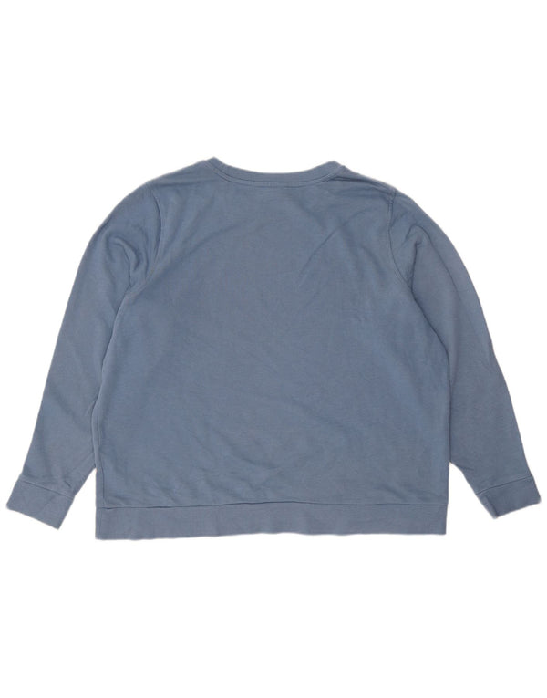 Pulover pentru damă Marks & Spencer pentru femei, UK 20 2XL, bumbac albastru