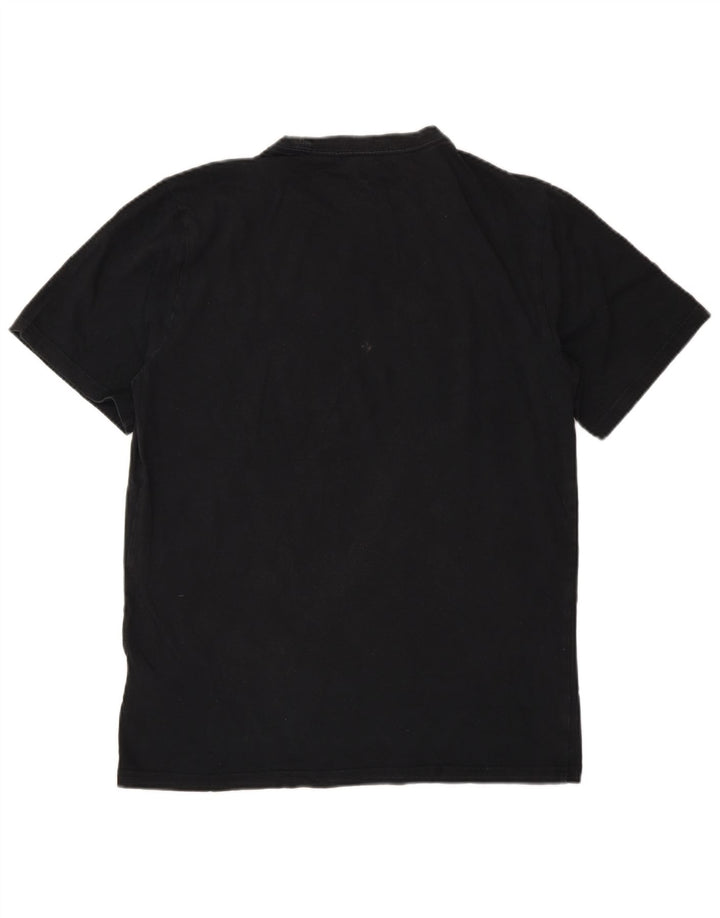 Tricou grafic Converse pentru bărbați Top mic, negru, bumbac