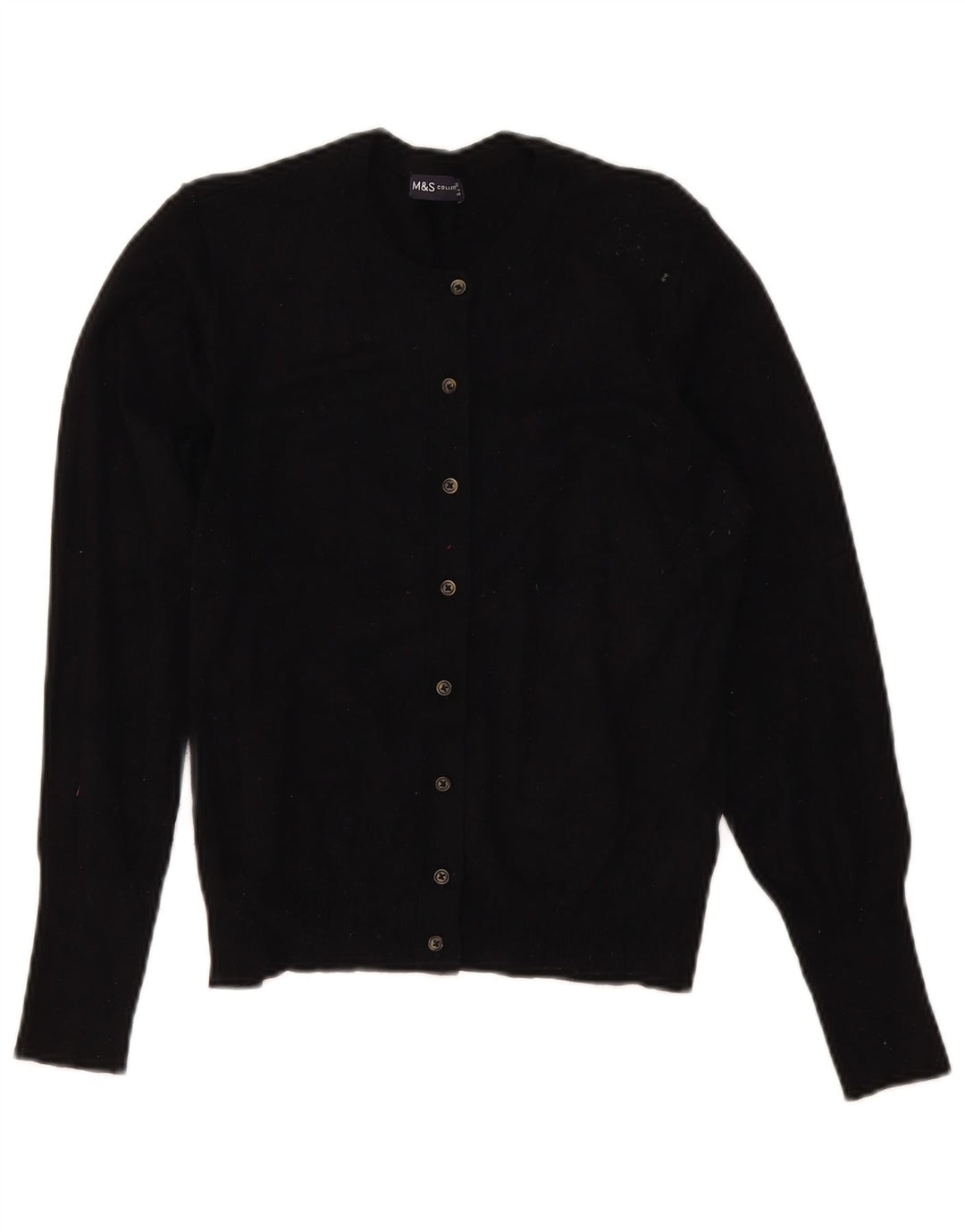 Pulover cardigan pentru femei Marks & Spencer UK 12 Medium Black Viscose