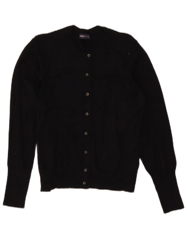 Pulover cardigan pentru femei Marks & Spencer UK 12 Medium Black Viscose