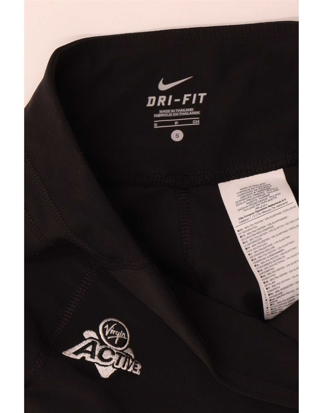 Pantaloni de trening Nike Dri Fit pentru femei UK 10 Poliester negru mic