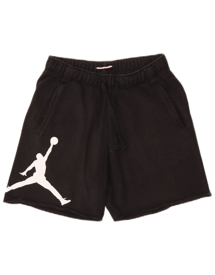 Pantaloni scurți sport grafic JORDAN pentru bărbați, bumbac negru mic
