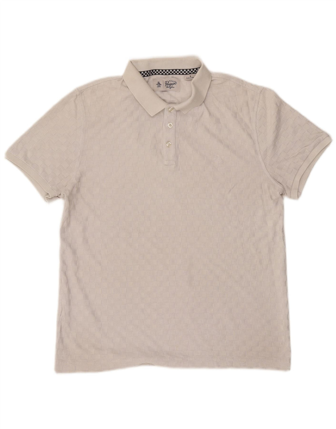 Tricou polo pentru bărbați Penguin, bumbac gri mediu